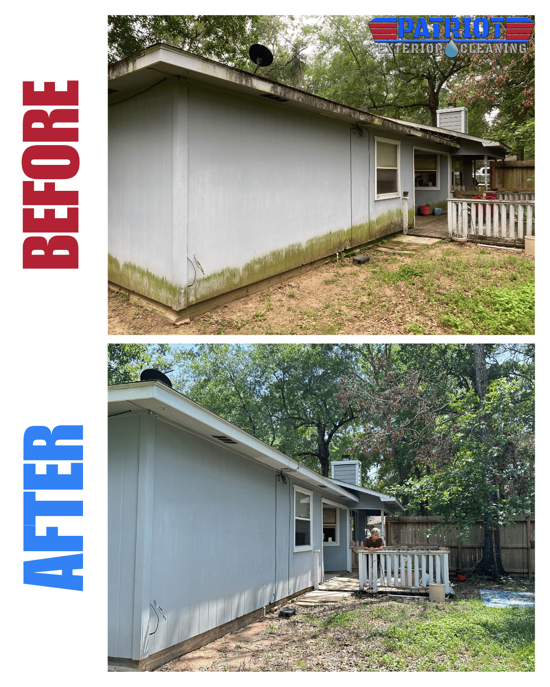 House Siding Before and After