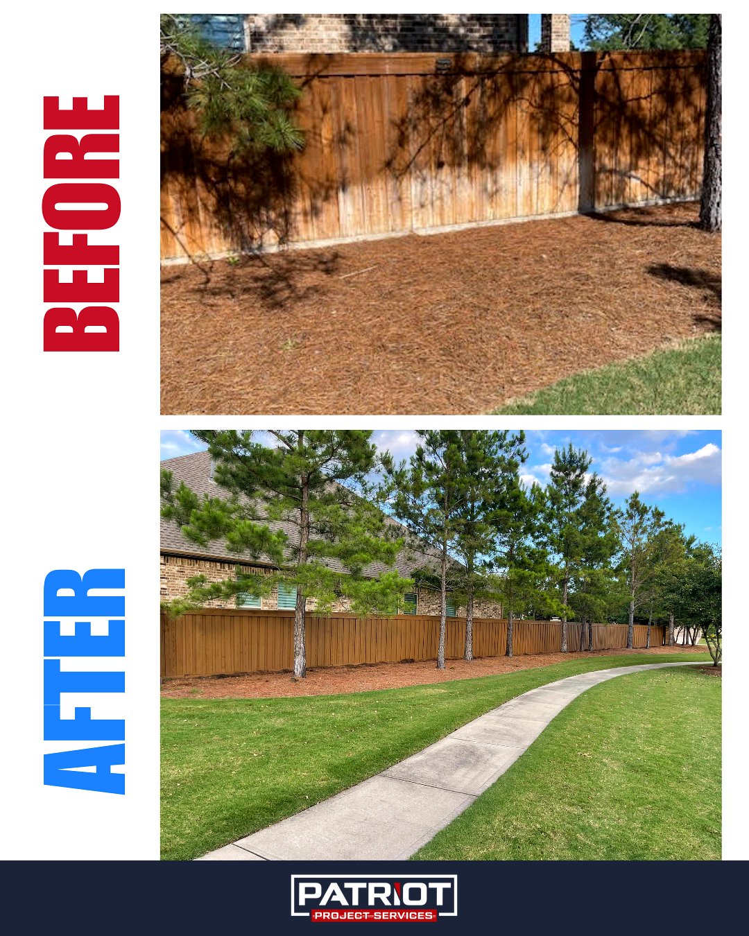 Fence Before and After Cleaning