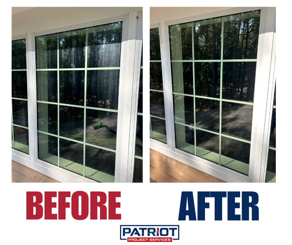 Window Cleaning Before and After
