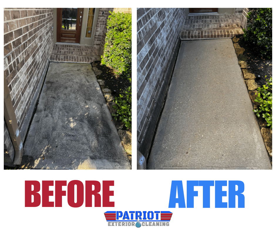 Sideway Cleaning Before and After 