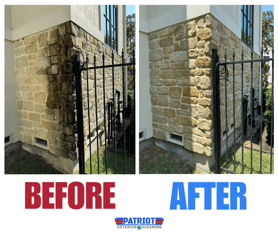 Wall Washing Before and After 