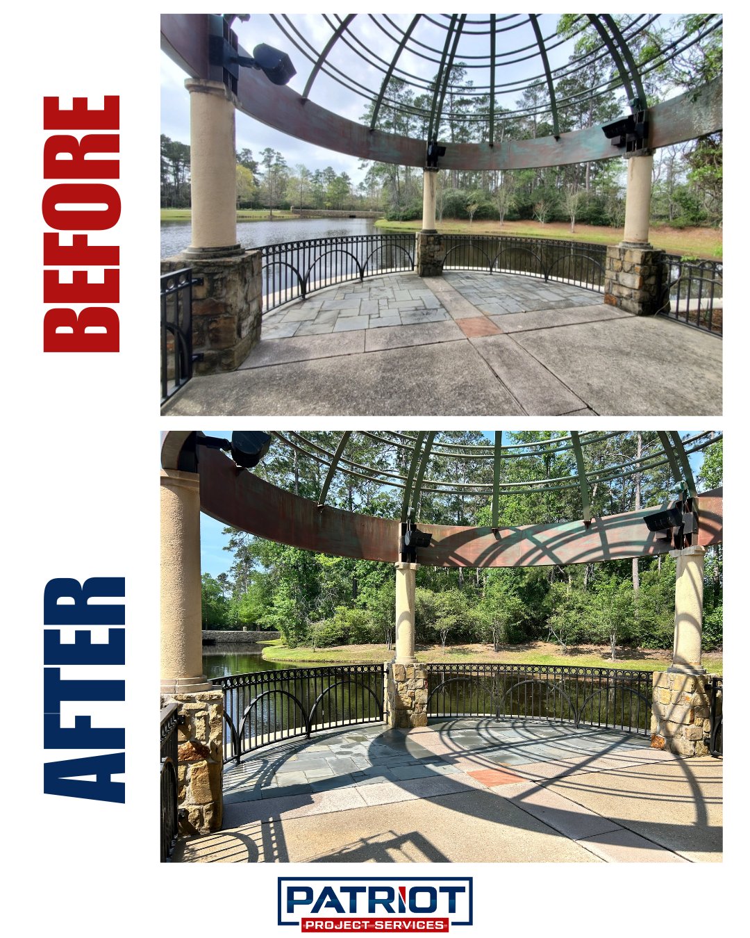 Gazebo and Pergola Before and After 