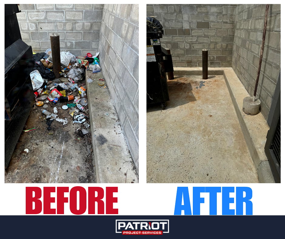 Dumpster Before and After