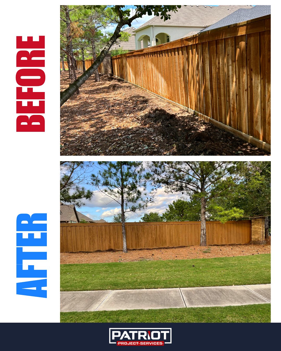 Fence Before and After 