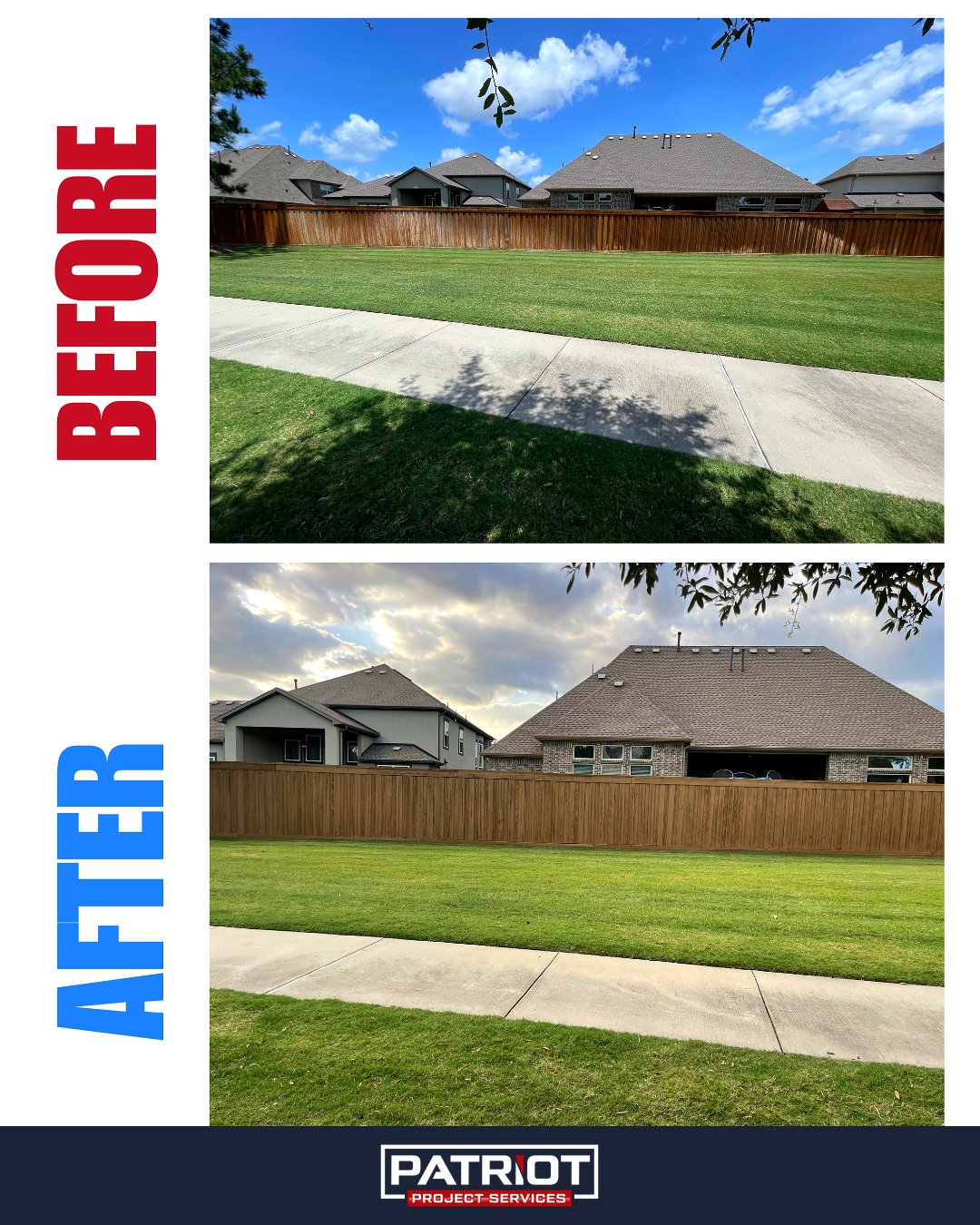 Fence Before and After 