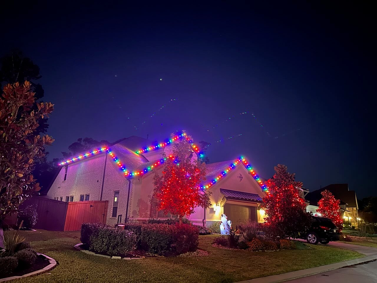 Christmas Lights on House 