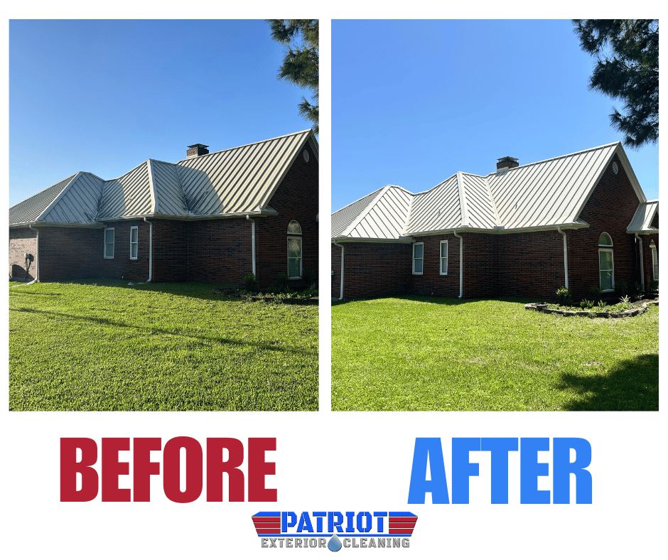 Roof Washing Before and After 
