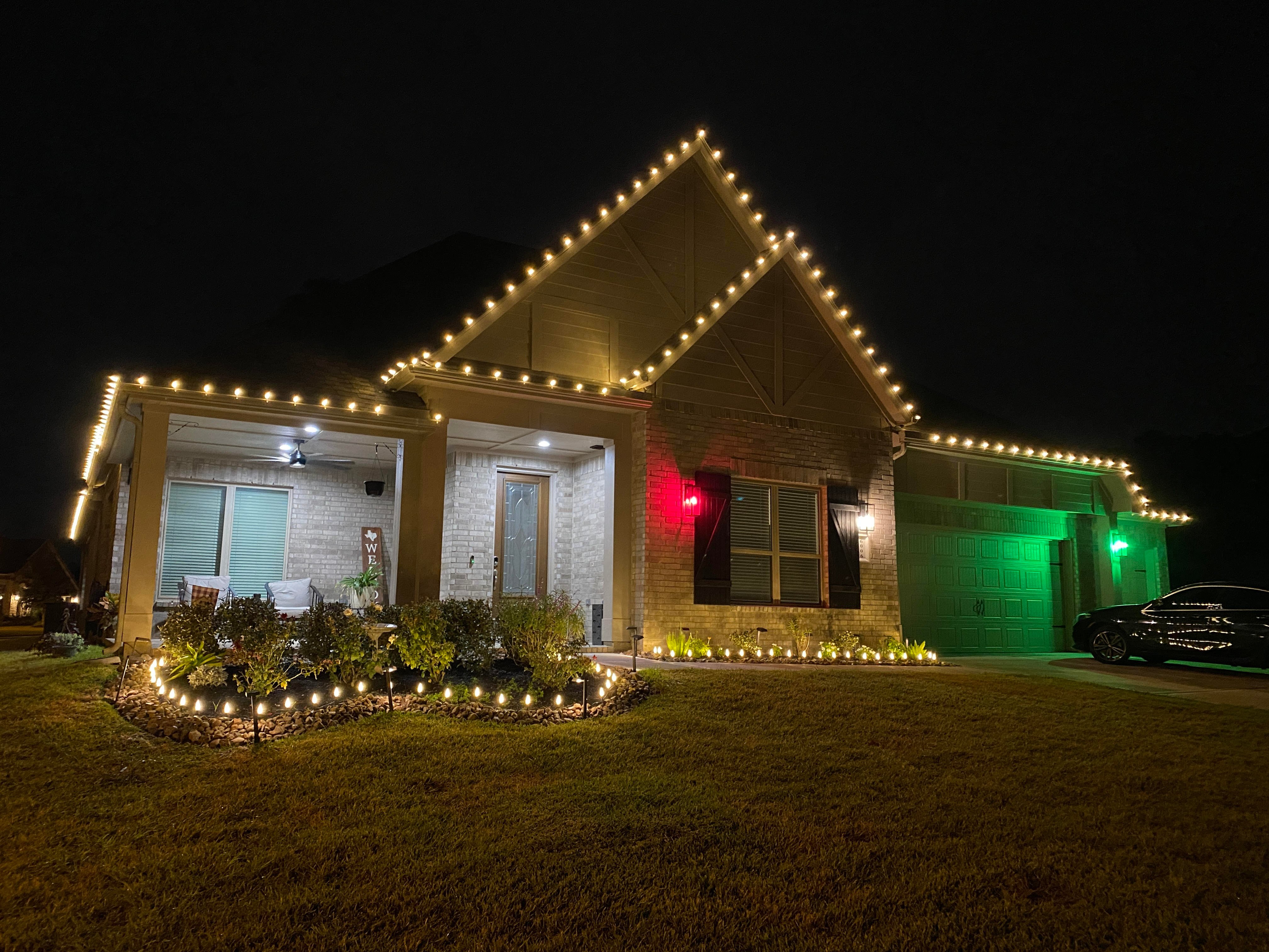 Christmas Lights on House 