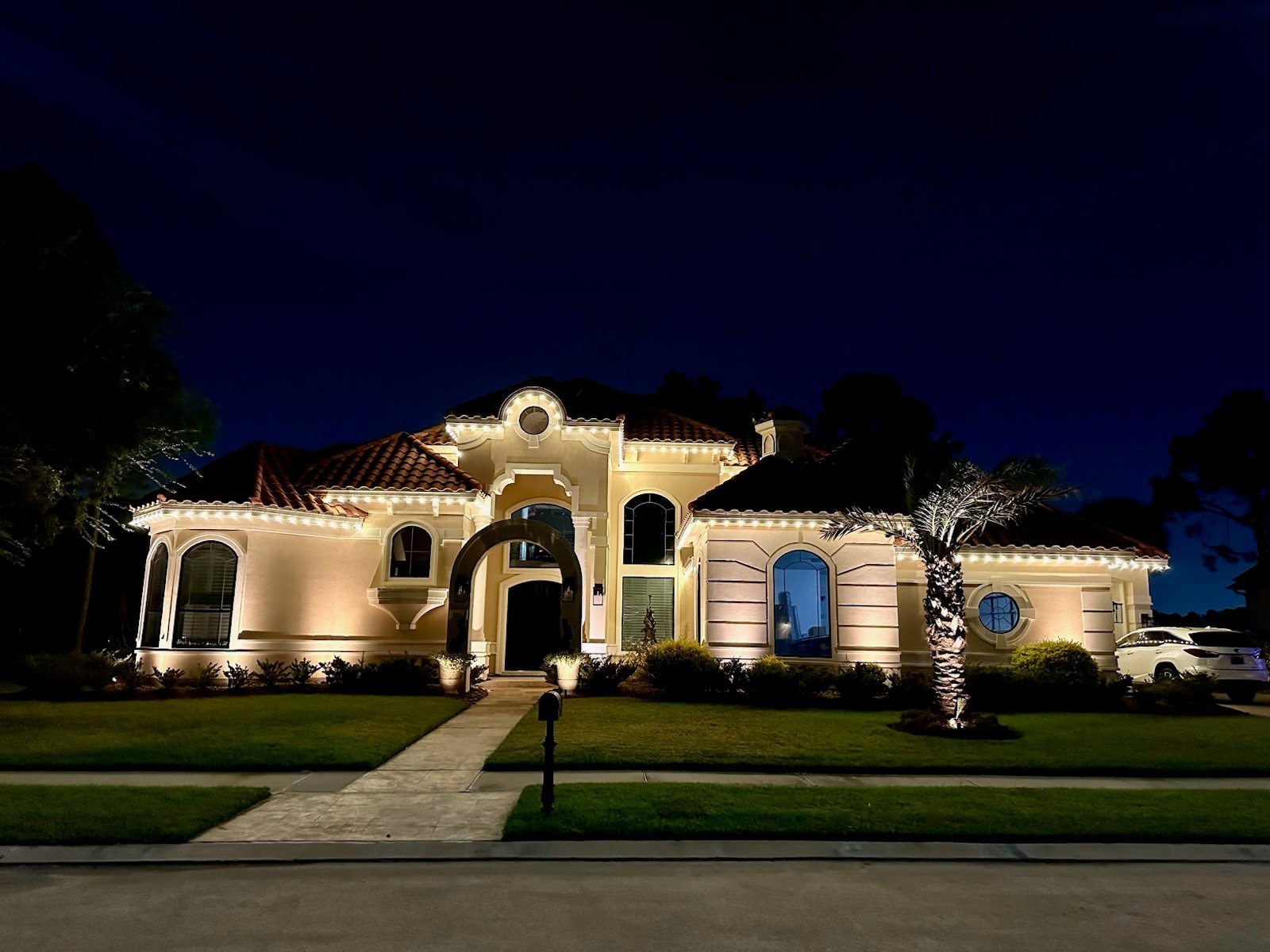 Christmas Lights on House 