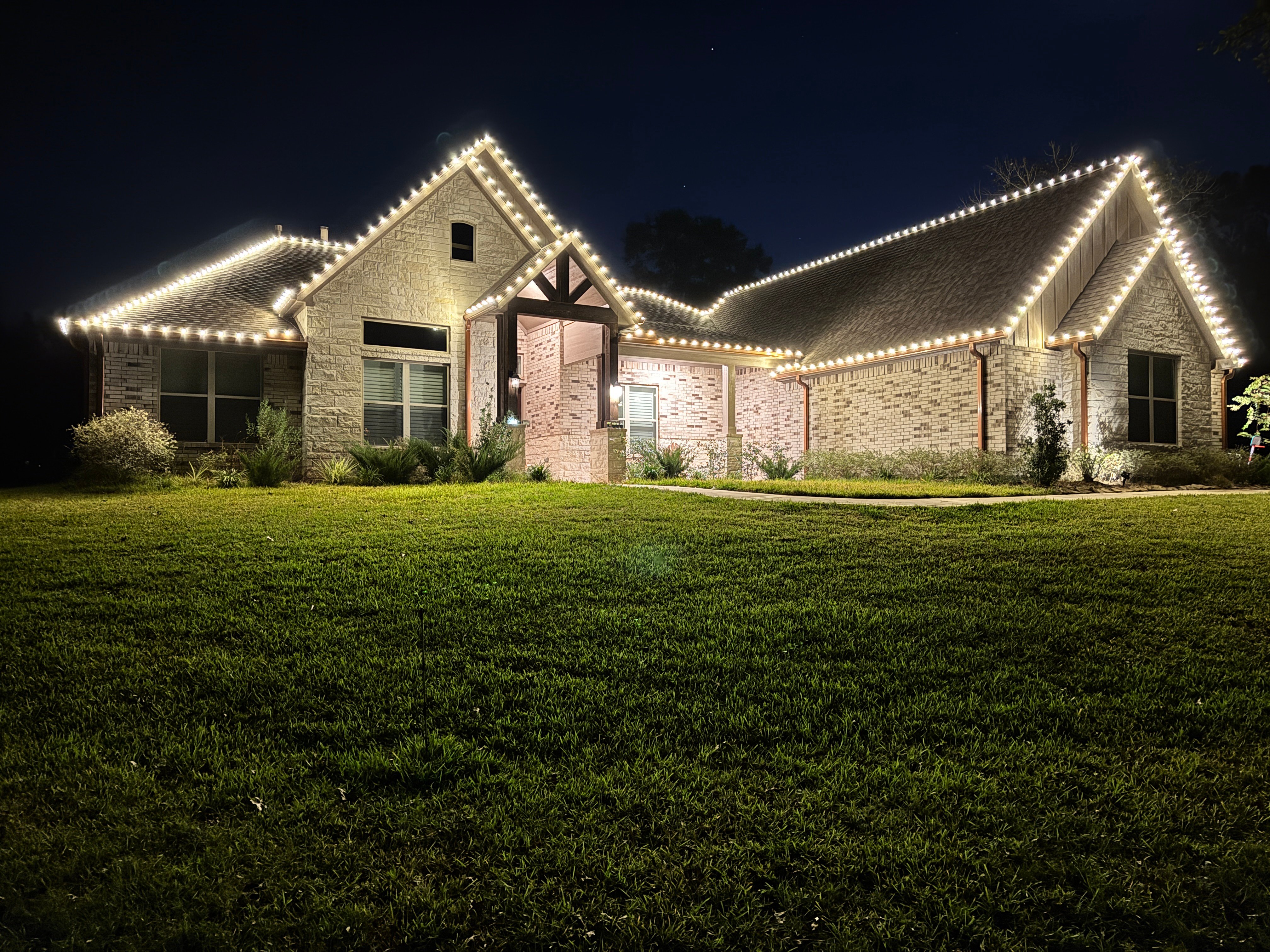 Christmas Lights on House 