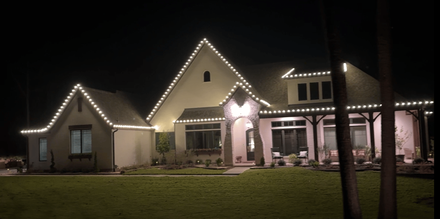 Christmas Lights on House 