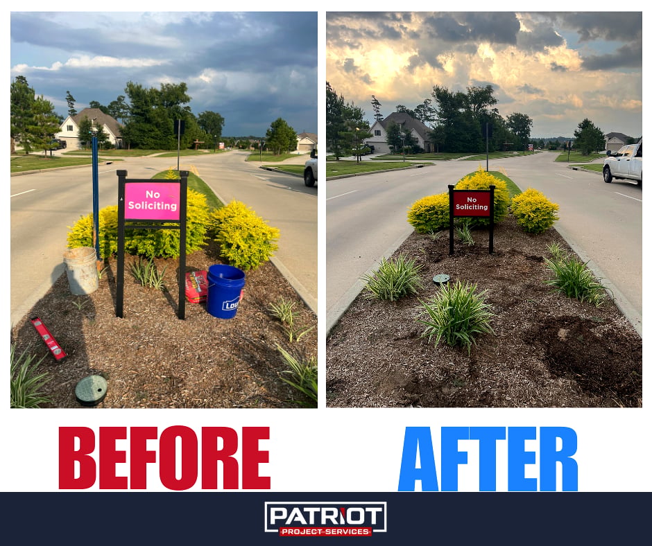 Sign Before and After 