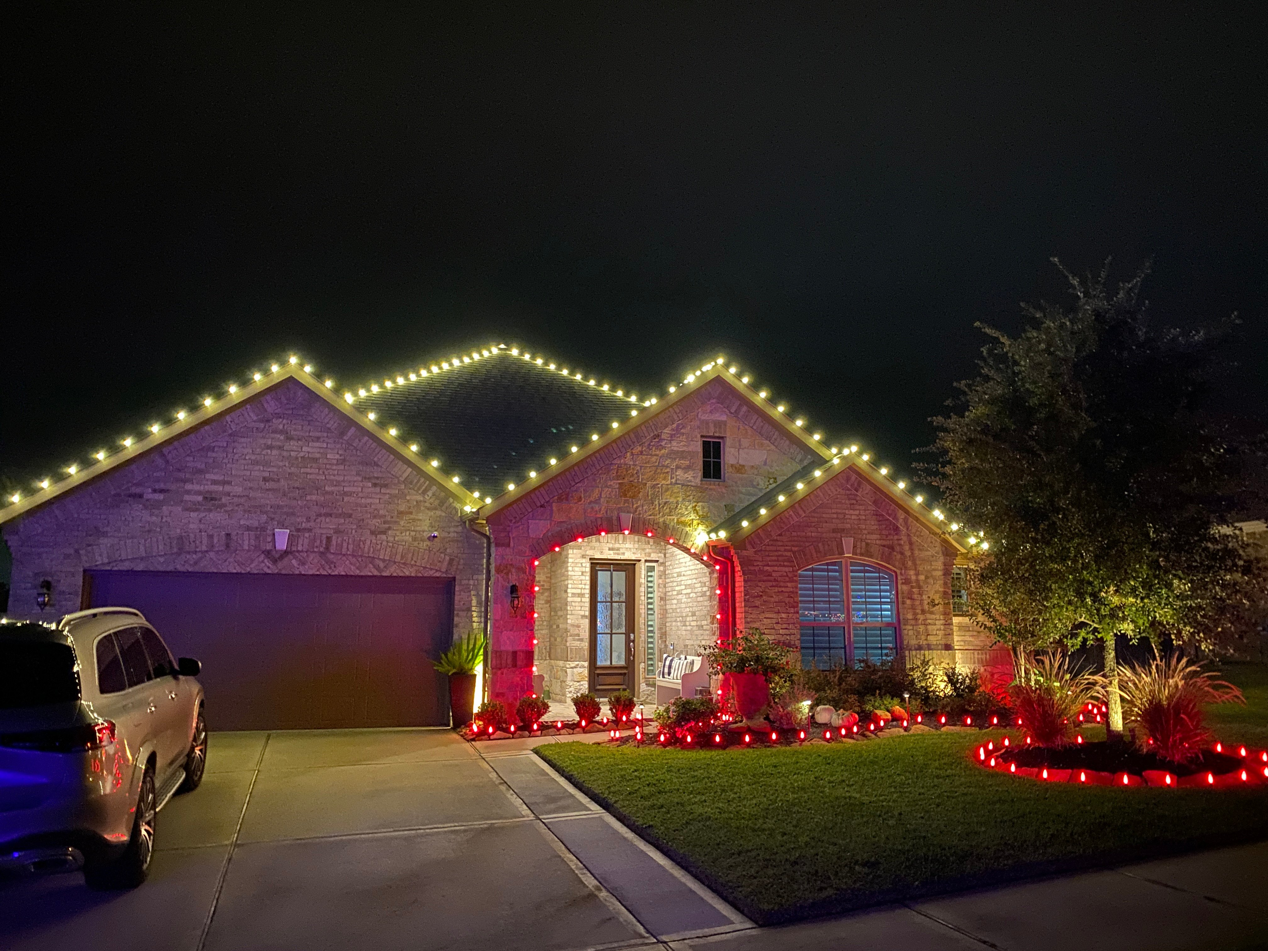 Christmas Lights on House 