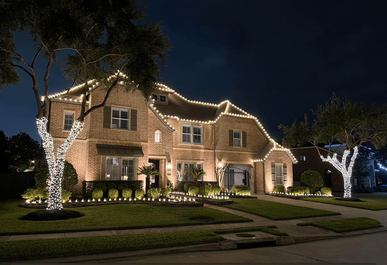Christmas Lights on House 