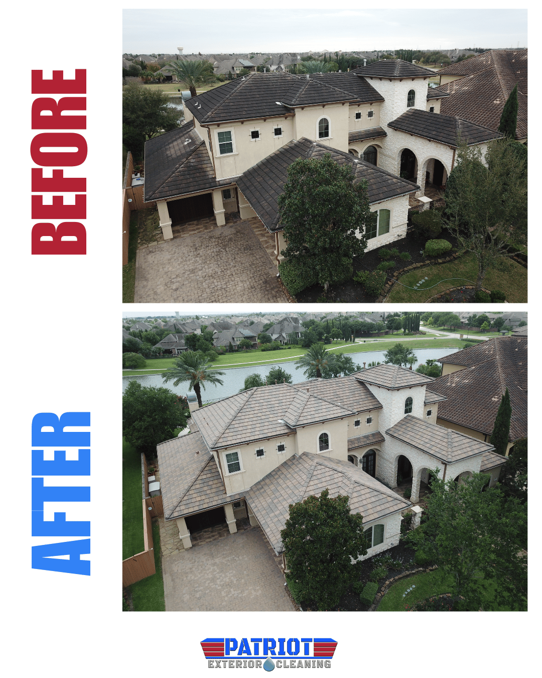 Tile Roof Before and After 
