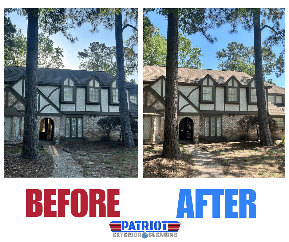Roof Washing Before and After 